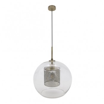 Distribuidor - Lâmpadas Diversas | Colgantes Moderno | COLGANTE PIXIE 1XE27 CUERO REGX35X35 CM Ref: 193593514